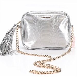 Victorias Secret Metallic Chain Shoulder Bag